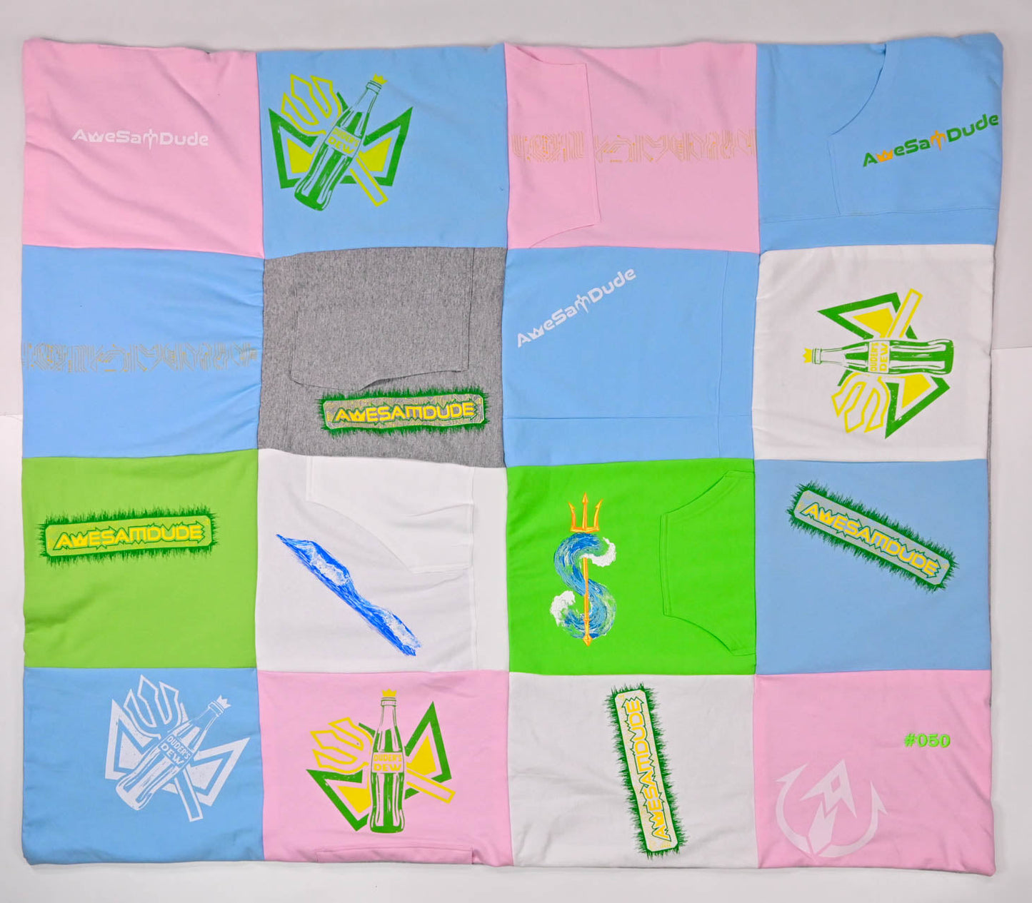 Awesamdude Spring Colored Serialized Handcrafted Quilts