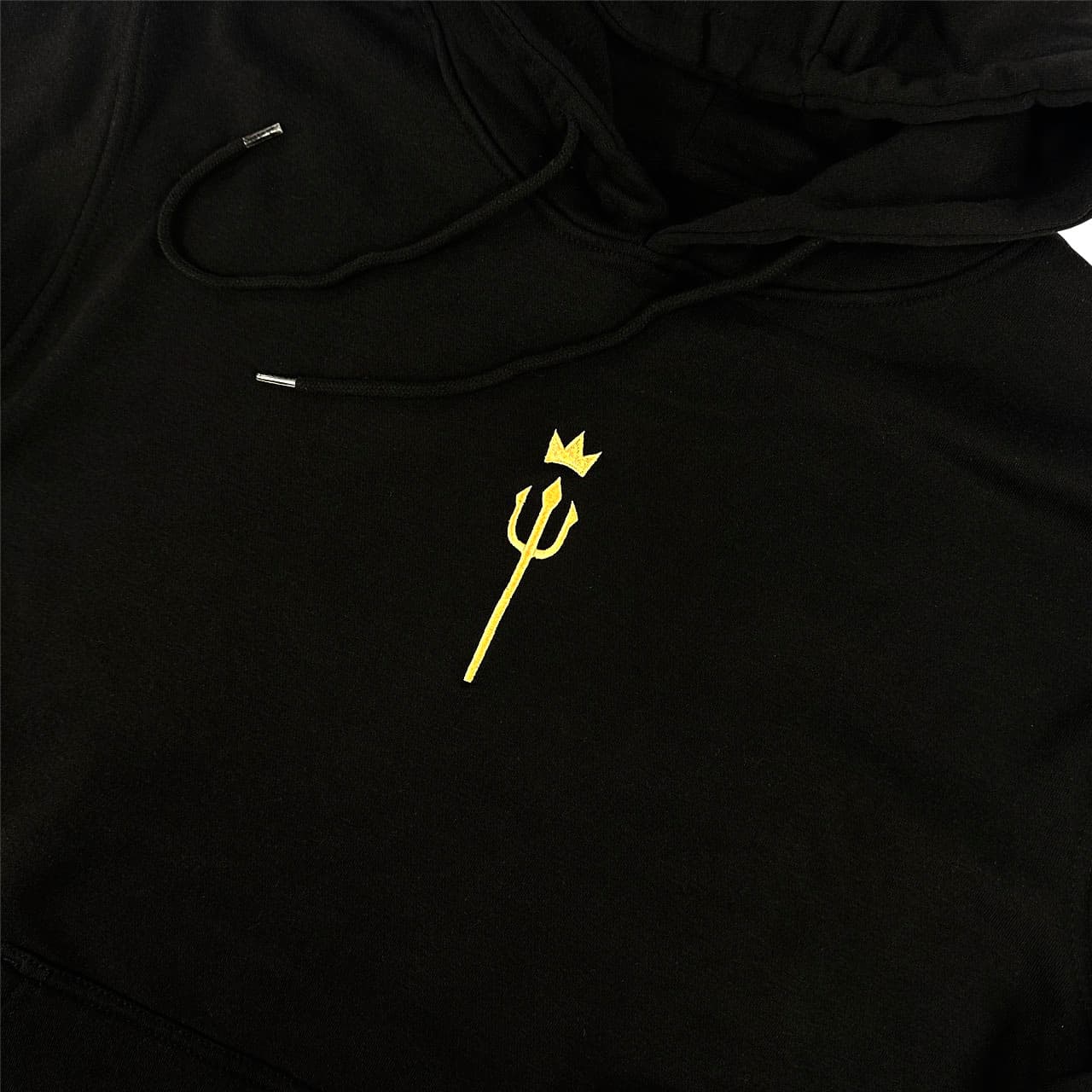 awesamdude Embroidered King Trident Pullover Hoodie