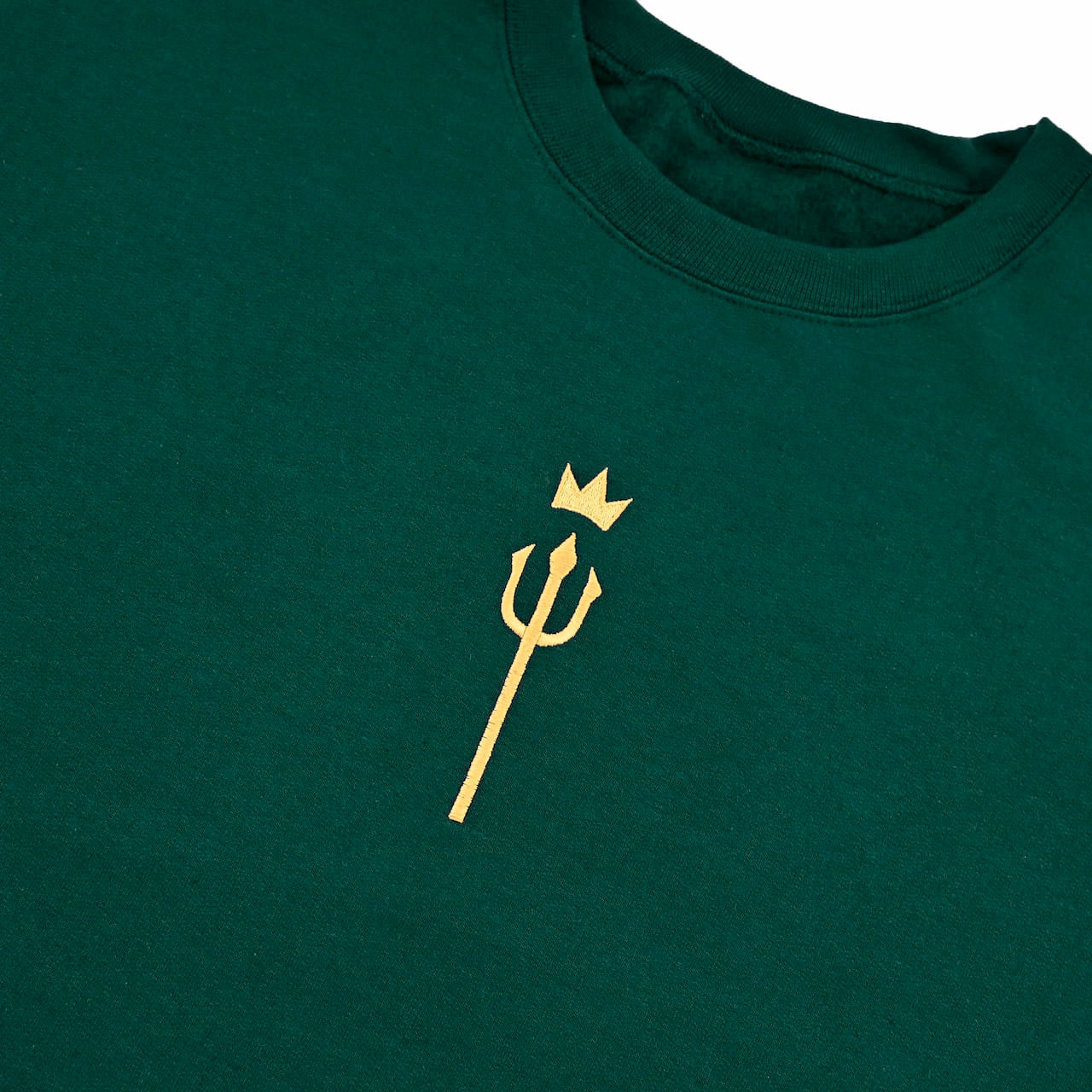 awesamdude King Trident Embroidered Crewneck Sweatshirt