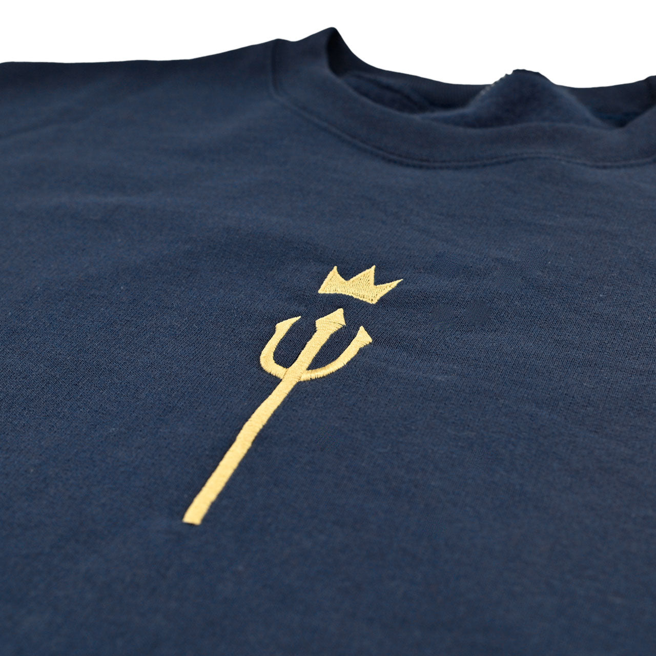 awesamdude King Trident Embroidered Crewneck Sweatshirt