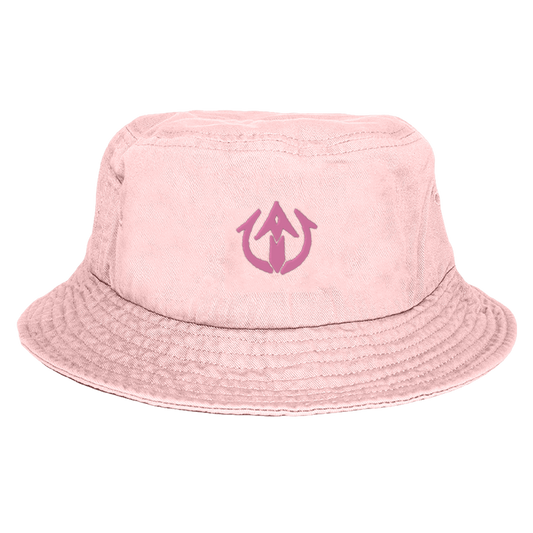 awesamdude Pink Trident Bucket Hat