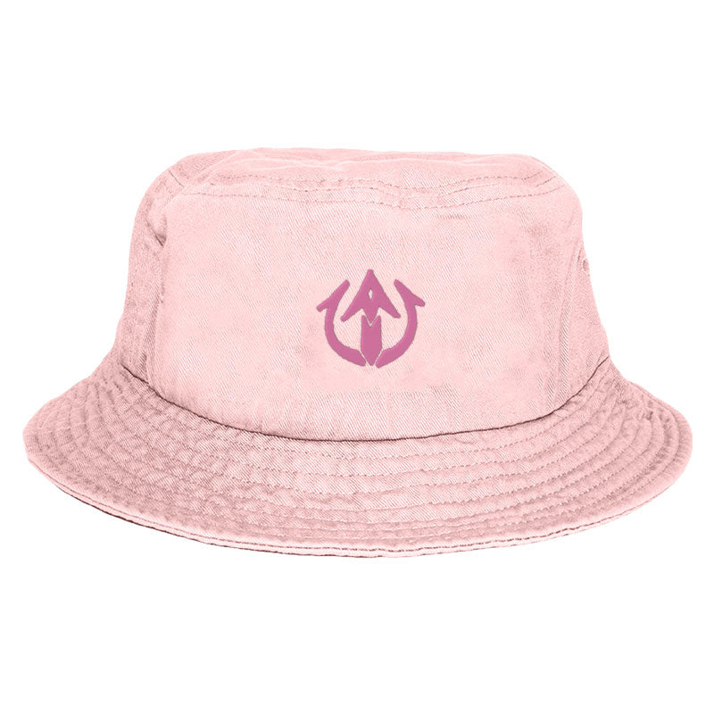 awesamdude Pink Trident Bucket Hat