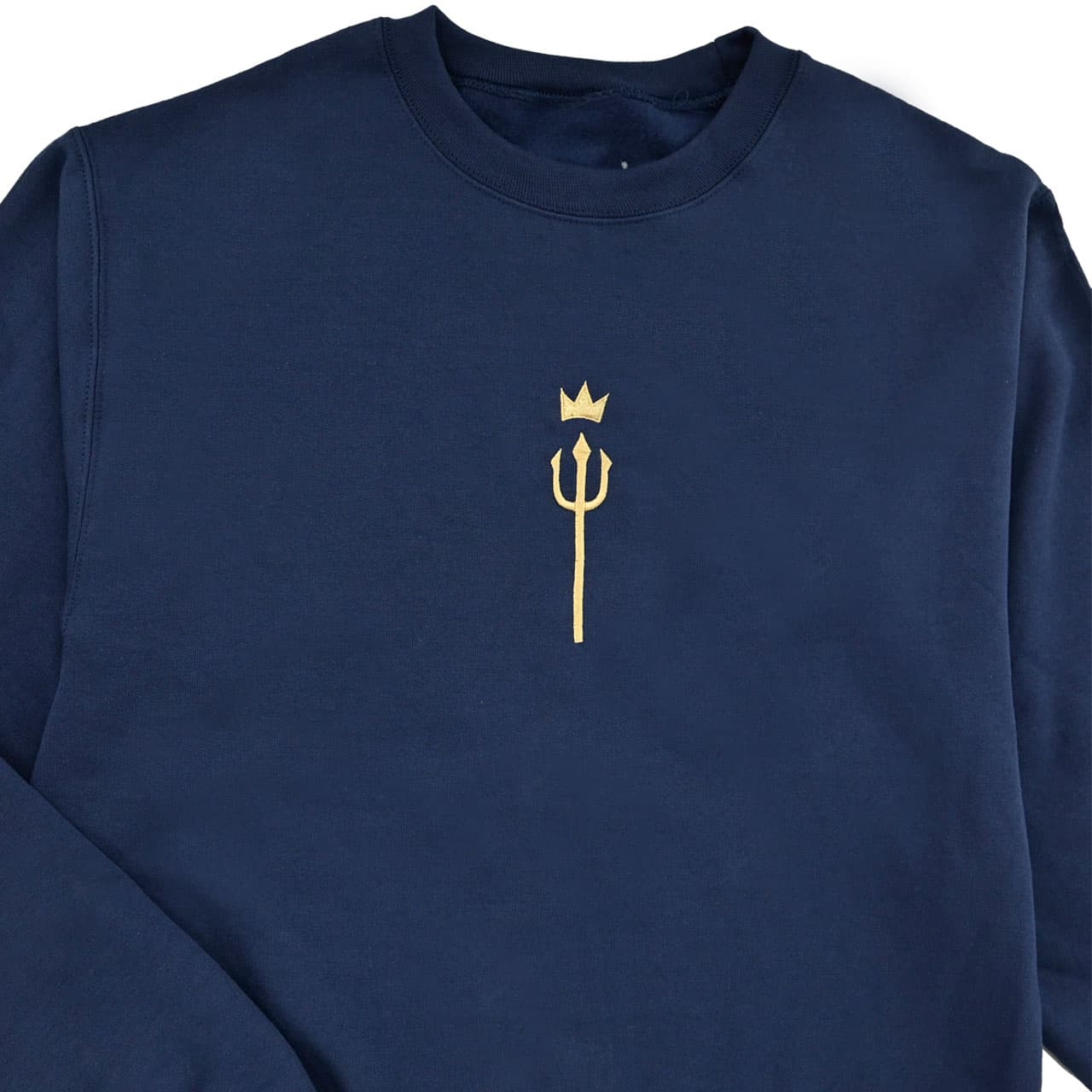 awesamdude King Trident Embroidered Crewneck Sweatshirt